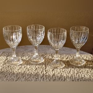 (4) Mikasa Park Lane Water/Wine Glasses